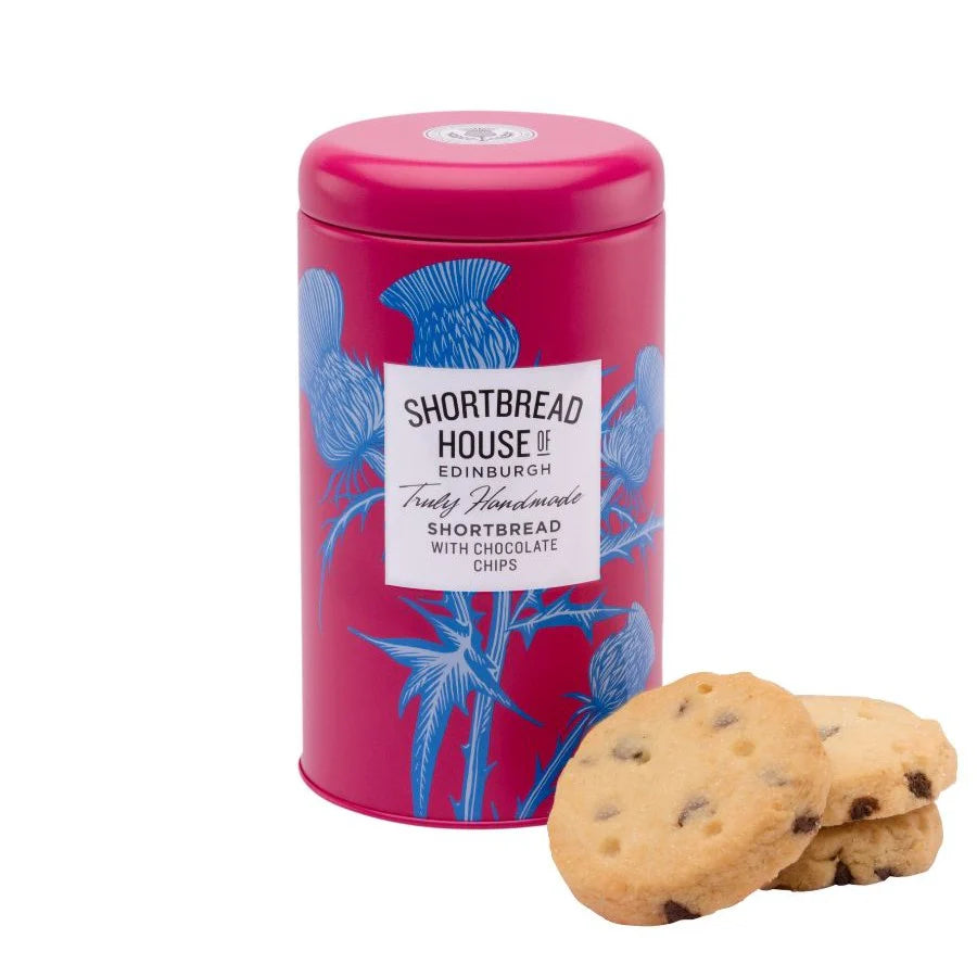 Truly Handmade Shortbread Biscuits with Rich Dark Chocolate - 140g Tin