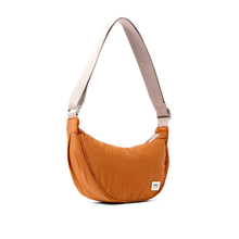 Load image into Gallery viewer, Farringdon Half Moon Bag in Dijon Taslon
