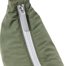 Load image into Gallery viewer, Farringdon Half Moon Bag in Olive Taslon
