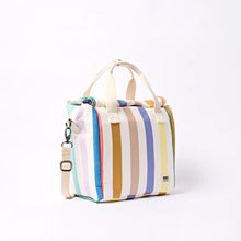 Load image into Gallery viewer, Hampstead Lunch Bag in Pastel Multi Stripe Canvas
