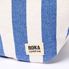 Load image into Gallery viewer, Mill Hill Crossbody Bag in Denim Stripe Cotton Canvas
