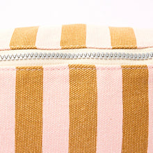 Load image into Gallery viewer, Mill Hill Crossbody Bag in Rose Gold Stripe Cotton Canvas
