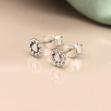 Load image into Gallery viewer, Sterling silver bobble flower stud earrings
