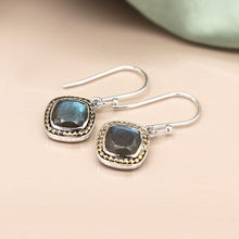 Load image into Gallery viewer, Sterling silver labradorite earrings
