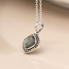 Load image into Gallery viewer, Sterling silver labradorite necklace
