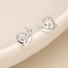 Load image into Gallery viewer, Sterling Silver Snail Stud Earrings
