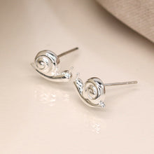 Load image into Gallery viewer, Sterling Silver Snail Stud Earrings
