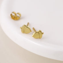 Load image into Gallery viewer, Gold Plated Acorn Silver Stud Earrings

