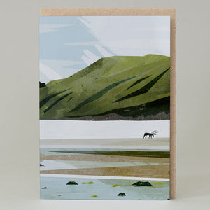 Beach and Stag blank card