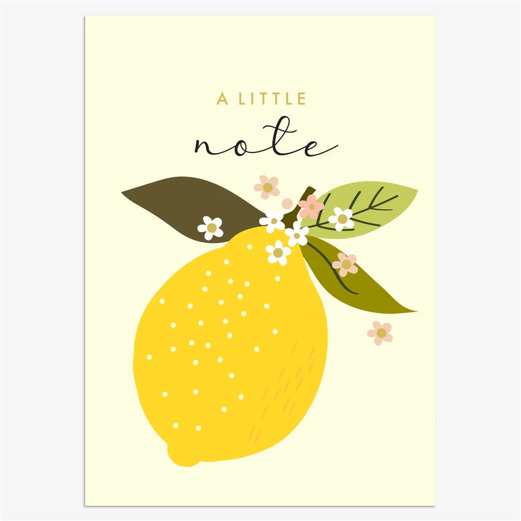 Lemons A Little Note - pack of 8 cards