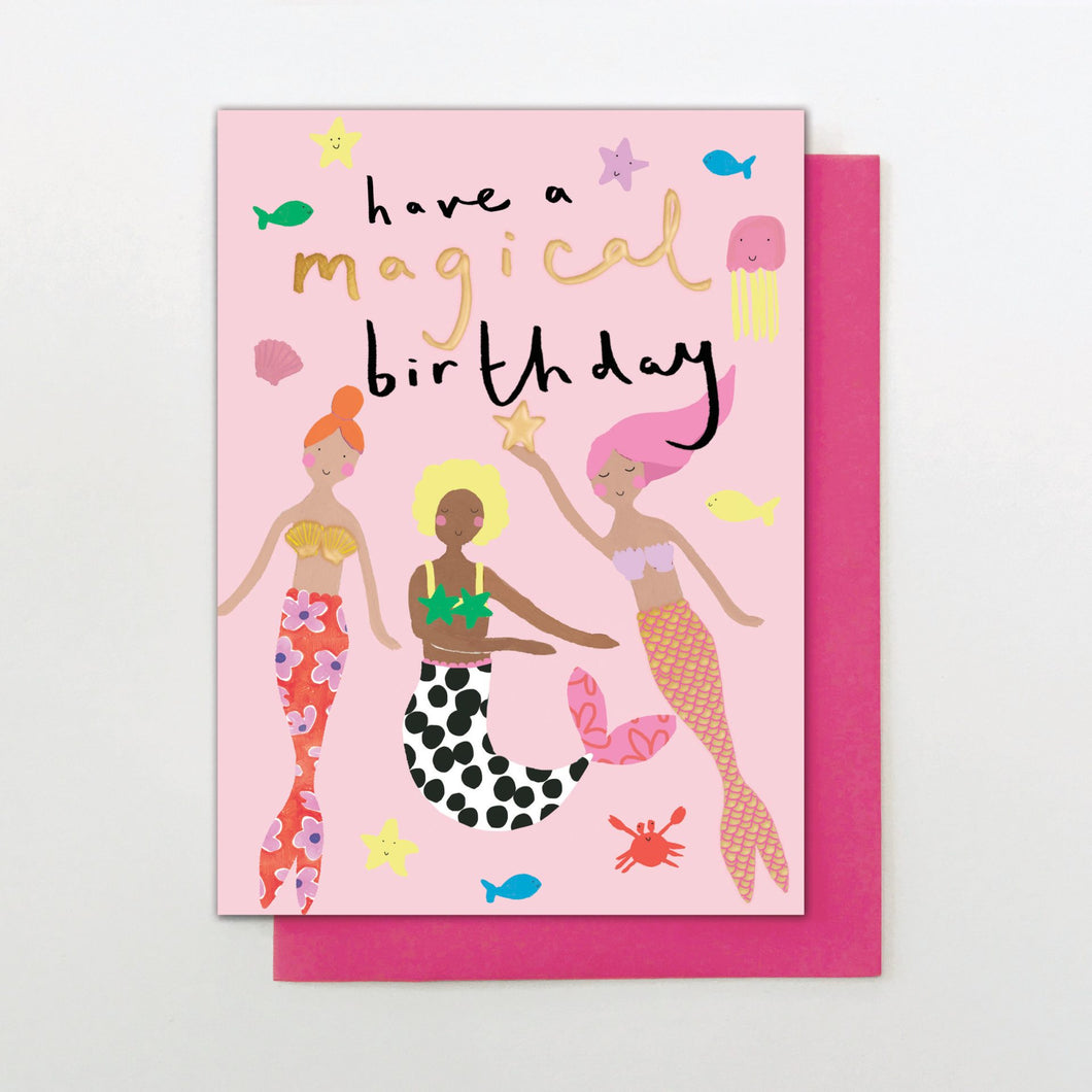 Magical Mermaid Birthday card