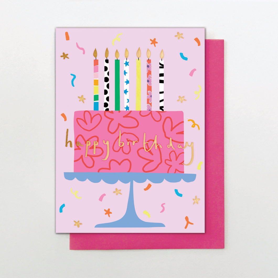 Pink Cake Birthday card