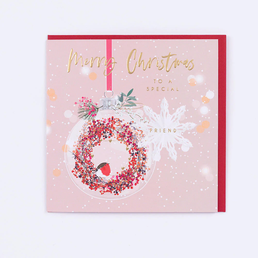 Special Friend Luxury Christmas card