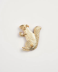 Enamel Cheeky Squirrel Brooch