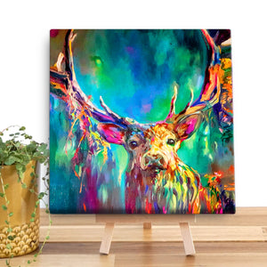 Woodland Stag Mini Canvas