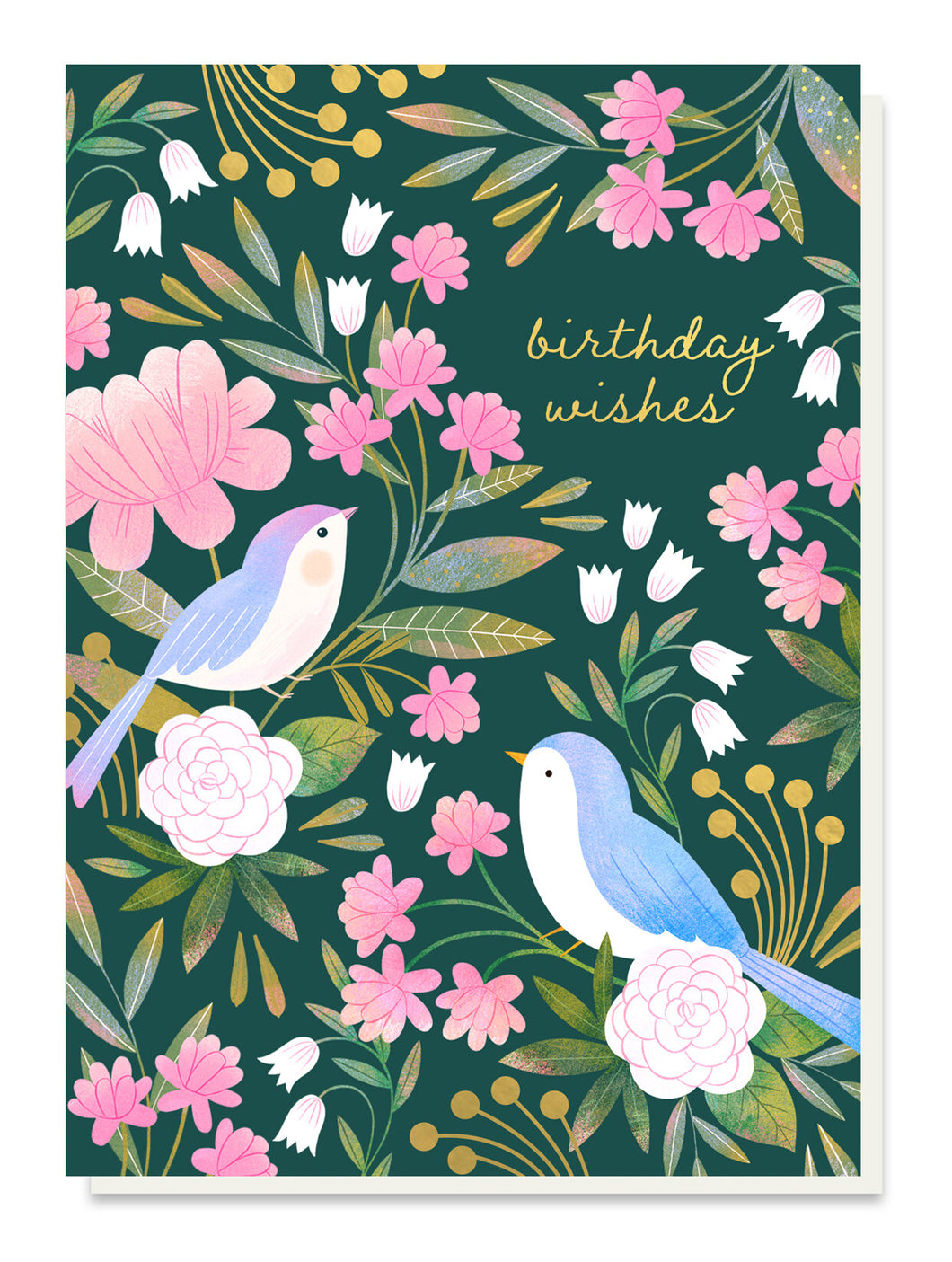 Bluebird Blossom Birthday Card