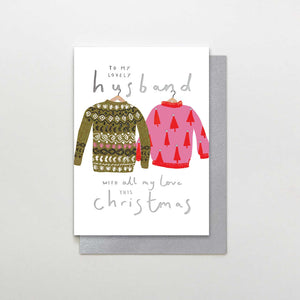 Husband Jumpers Christmas card