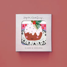 Load image into Gallery viewer, Card Pack of 8 - Happy Christmas Pudding
