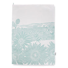 Load image into Gallery viewer, Recycled Cotton Tea Towel - Sunflowers
