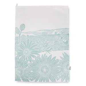 Recycled Cotton Tea Towel - Sunflowers