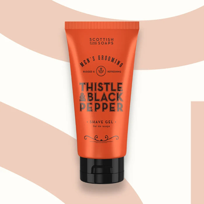 Thistle & Black Pepper | Men's Grooming | Shave Gel 150ml Tube