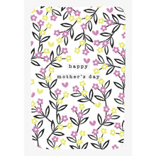 Load image into Gallery viewer, Happy Mother&#39;s Day Pink &amp; Yellow Flowers Card
