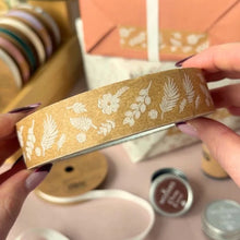 Load image into Gallery viewer, White Fern 24mm wide paper tape
