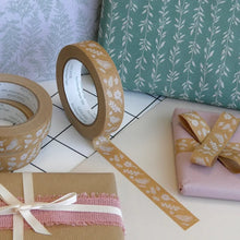 Load image into Gallery viewer, White Fern 24mm wide paper tape

