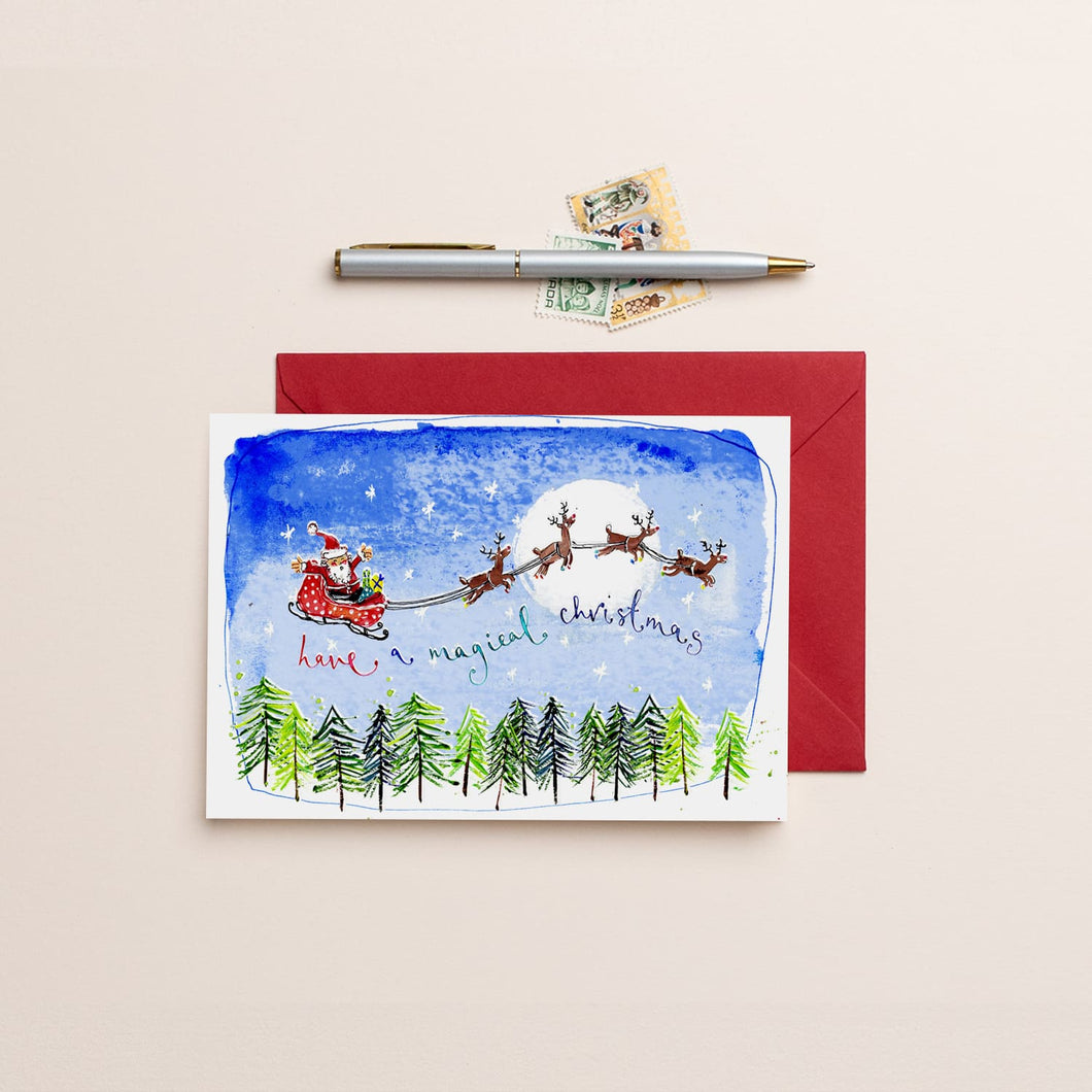 Magical Sleigh Christmas card