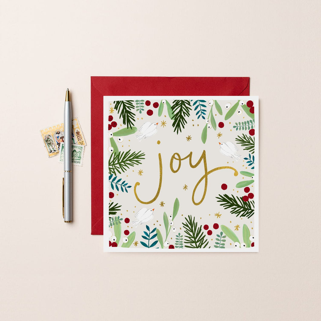 Joy Christmas card