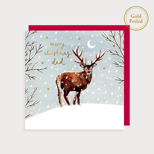 Dad Stag at Christmas card
