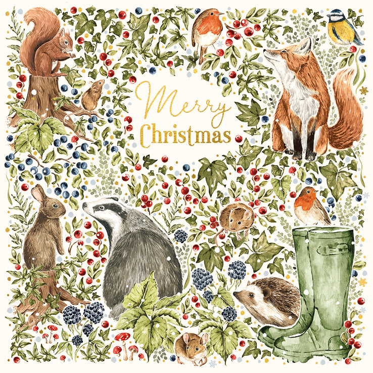 Countryside Christmas - charity pack of 6 Christmas cards