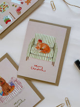 Load image into Gallery viewer, Christmas Card | Cat Card | Ginger Cat | Festive Card
