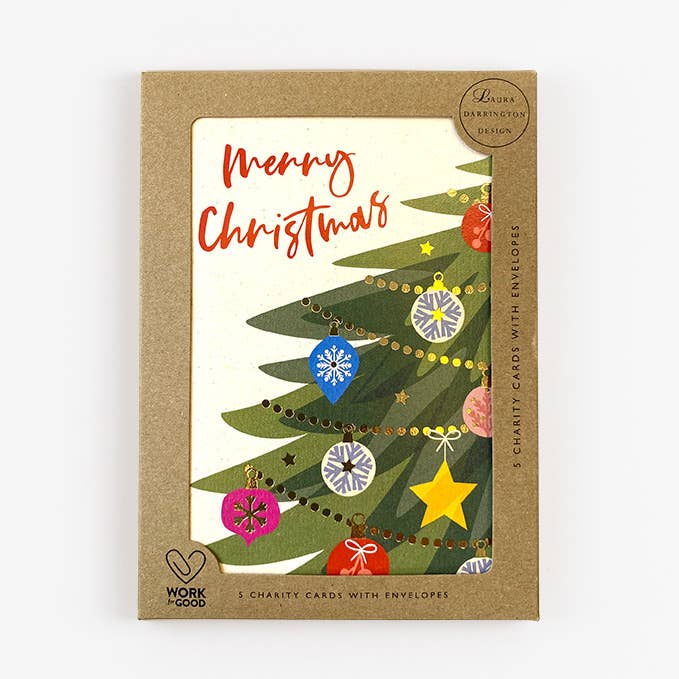 Charity Card Pack - Merry Christmas (Bloom Tree)
