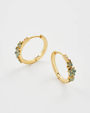 Load image into Gallery viewer, Floral Wreath Hoop Earrings
