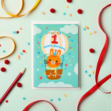 Load image into Gallery viewer, 1st Birthday Bear Card
