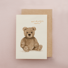 Load image into Gallery viewer, New Baby Card | Teddy Bear | Pregnancy | Birth Announcement
