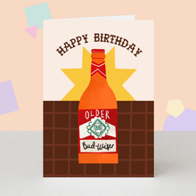 Load image into Gallery viewer, Birthday Card - Older Bud-Wiser Greeting Card
