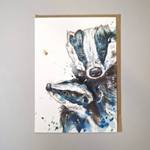 Load image into Gallery viewer, The Visitor' Badger and Bee Card
