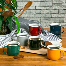 Load image into Gallery viewer, Argon Tableware Coloured Enamel Belly Mug - 375ml - Navy
