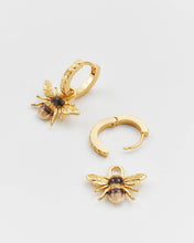 Load image into Gallery viewer, Bee Huggie Earrings
