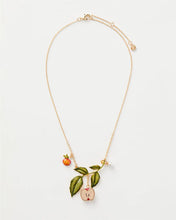 Load image into Gallery viewer, Enamel Apple Tree gold necklace
