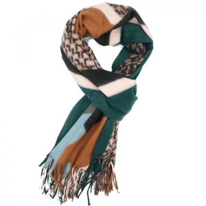 Zigzag Scarf in Green