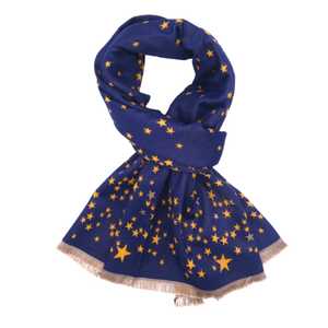 Starry Night scarf in navy