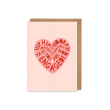 Load image into Gallery viewer, Heart Type Engagement card
