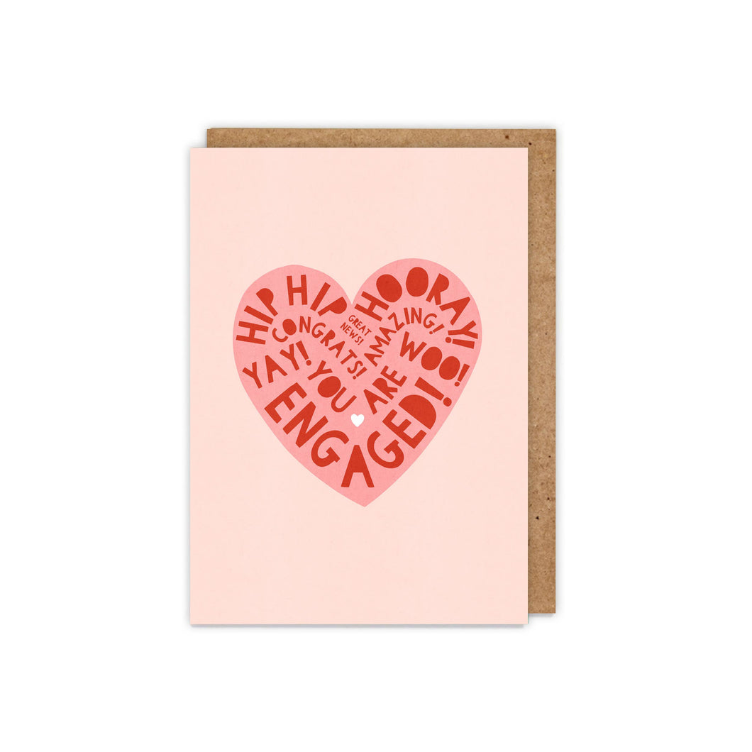 Heart Type Engagement card