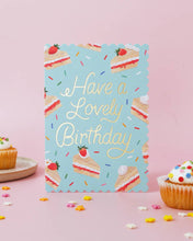 Load image into Gallery viewer, Birthday Card – Victoria Sponge Cake Greeting Card
