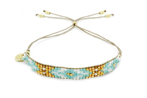 Matira Aqua Beaded Friendship Bracelet