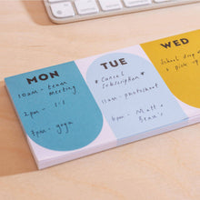 Load image into Gallery viewer, Keyboard Weekly Planner Pad | Nature Arches
