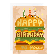 Load image into Gallery viewer, Burger Birthday Birthday Card
